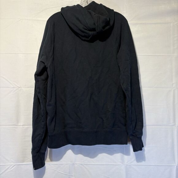Vintage Nike Silver Tag Black Full Zip Hoodie Sweatshirt Small Spell Out Men’s M - Picture 3 of 6